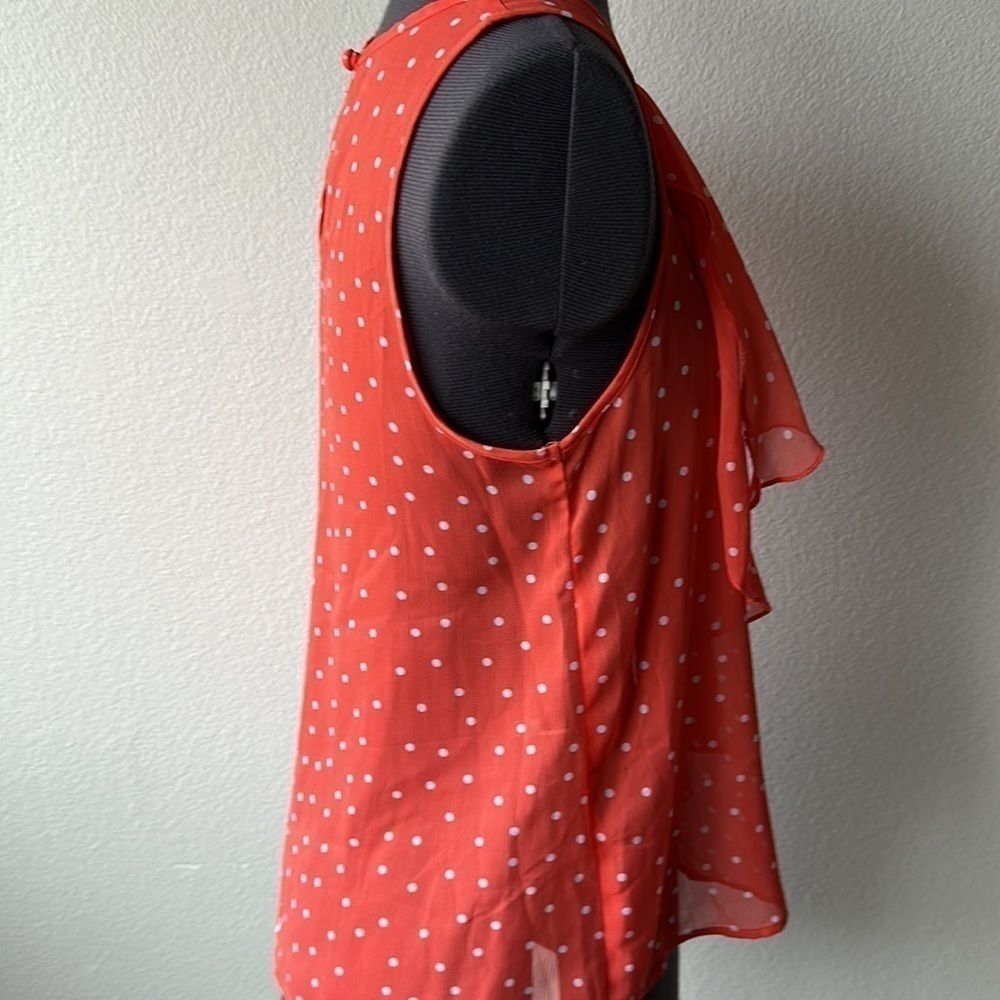 A. Byer top small polka dot melon and white bown in front balletcore - Picture 3 of 9